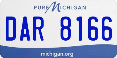 MI license plate DAR8166