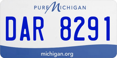 MI license plate DAR8291