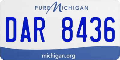 MI license plate DAR8436