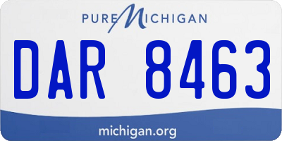 MI license plate DAR8463