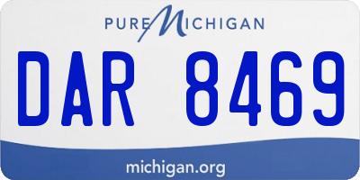 MI license plate DAR8469
