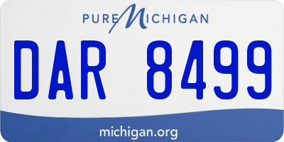 MI license plate DAR8499