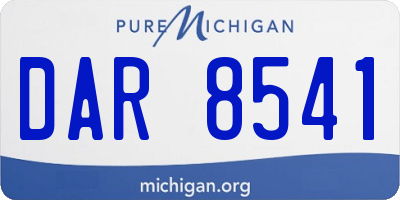 MI license plate DAR8541