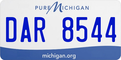 MI license plate DAR8544