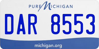 MI license plate DAR8553