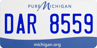 MI license plate DAR8559