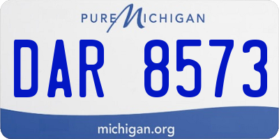 MI license plate DAR8573