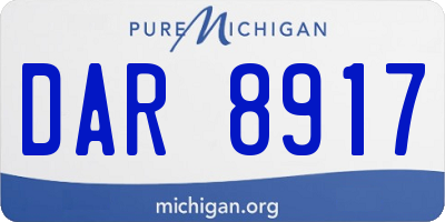 MI license plate DAR8917