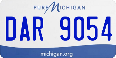 MI license plate DAR9054