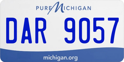 MI license plate DAR9057