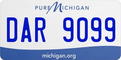 MI license plate DAR9099
