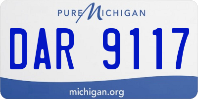 MI license plate DAR9117