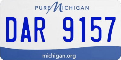 MI license plate DAR9157