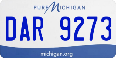 MI license plate DAR9273