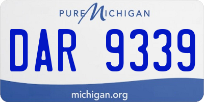 MI license plate DAR9339