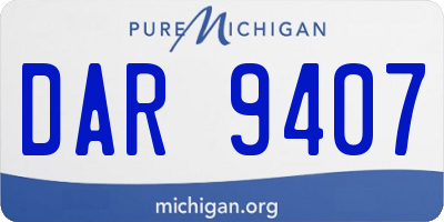 MI license plate DAR9407