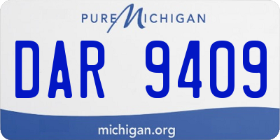 MI license plate DAR9409