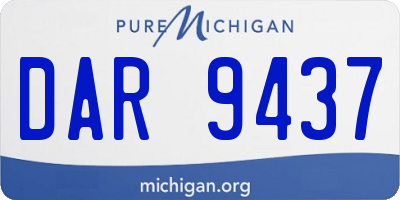 MI license plate DAR9437