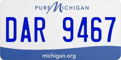 MI license plate DAR9467