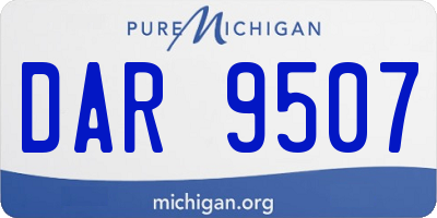 MI license plate DAR9507