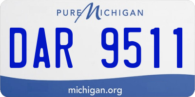 MI license plate DAR9511