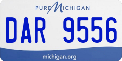 MI license plate DAR9556