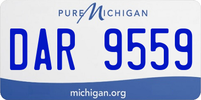MI license plate DAR9559