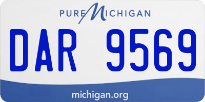 MI license plate DAR9569