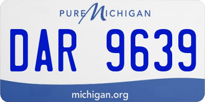 MI license plate DAR9639