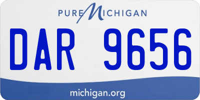 MI license plate DAR9656