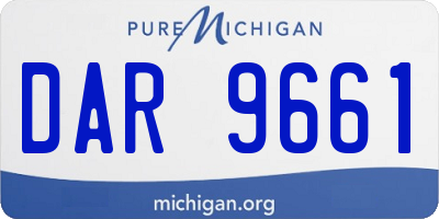 MI license plate DAR9661