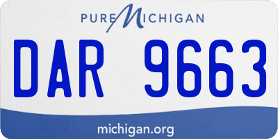 MI license plate DAR9663