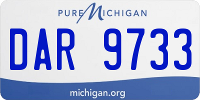 MI license plate DAR9733