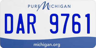 MI license plate DAR9761
