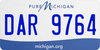 MI license plate DAR9764