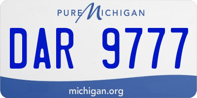 MI license plate DAR9777