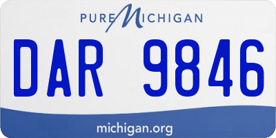 MI license plate DAR9846