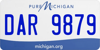MI license plate DAR9879