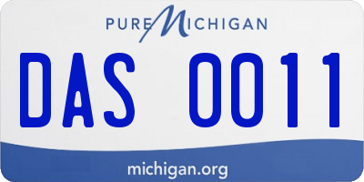 MI license plate DAS0011
