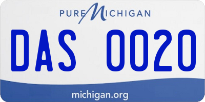 MI license plate DAS0020
