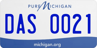MI license plate DAS0021