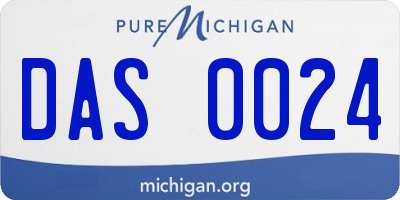 MI license plate DAS0024