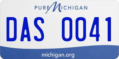 MI license plate DAS0041