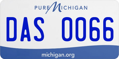 MI license plate DAS0066