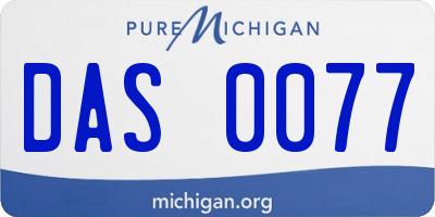MI license plate DAS0077