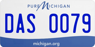 MI license plate DAS0079