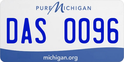 MI license plate DAS0096