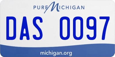 MI license plate DAS0097