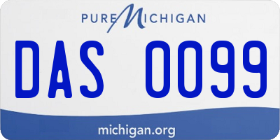 MI license plate DAS0099