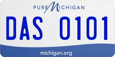 MI license plate DAS0101